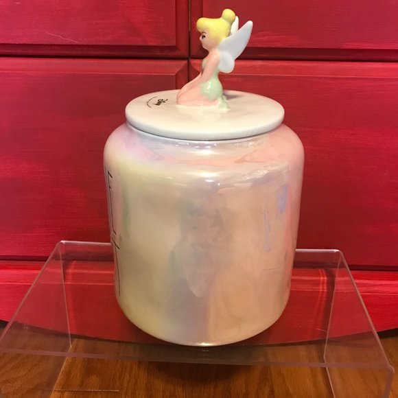 Rae Dunn Kitchen Rae Dunn Tinkerbell Pixie Dust Shiny Large Canister Cookie Jar Peter Pan